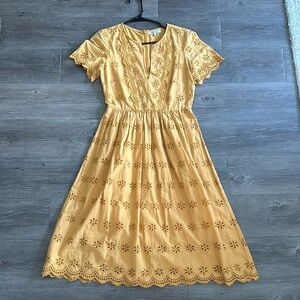 Yellow Madewell Midi dress. Size 00